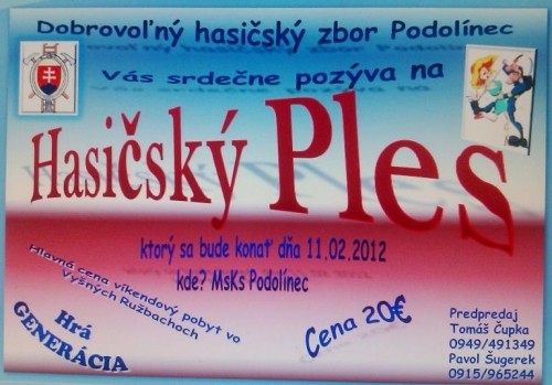 Hasičský PLES