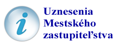 Uznesenia Mestského zastupiteľstva