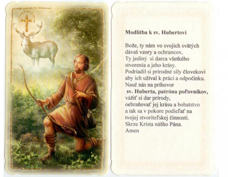 Modlitba k sv. Hubertovi