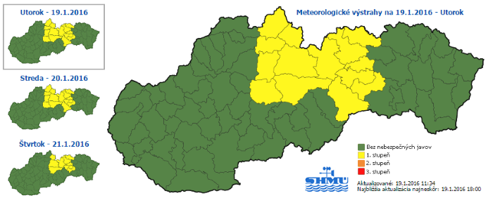Výstraha SHMÚ pred nízkymi teplotami