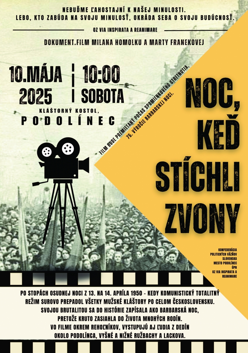 Noc keď stíchli zvony PLAGAT