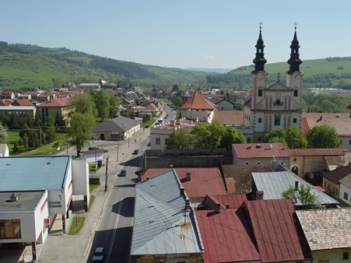 Kláštor z kostolnej veže