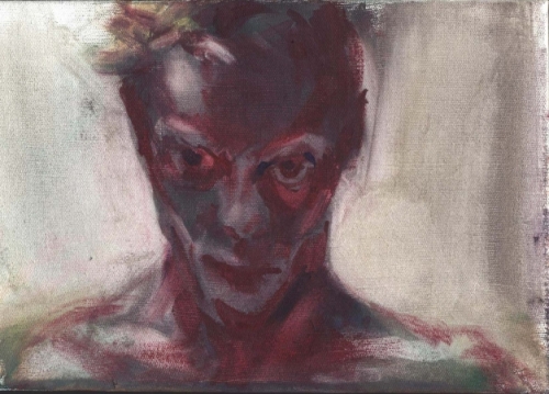 autodiablo, 20x30, olej na plátne, Mgr. art. Kamil Kozub
