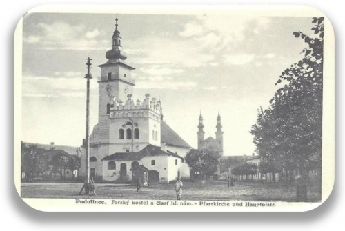 Farský kostol - histotrická fotografia