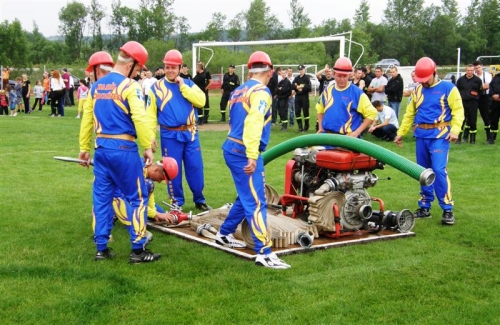 Medzinárodná hasičská súťaž v poľskom meste Podegrodzie - 2012