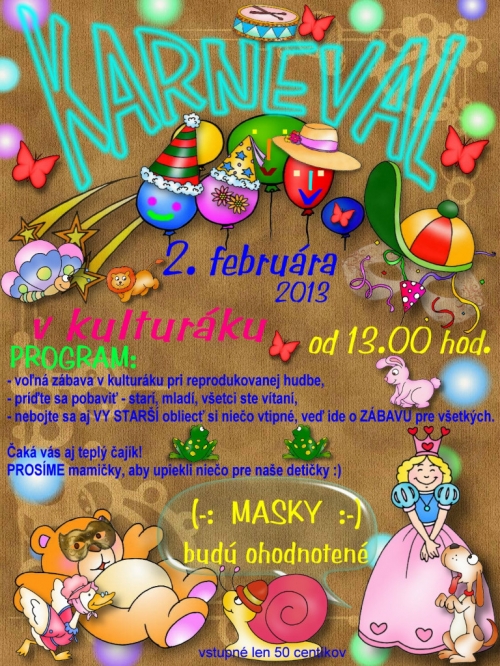 Karneval 2013 - plagát