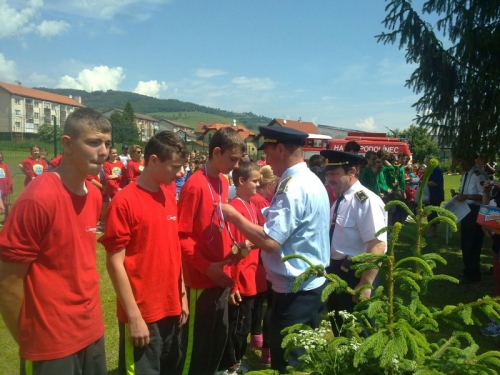 Okresná súťaž mladých HASIČOV - hra Plameň 15.6.2013