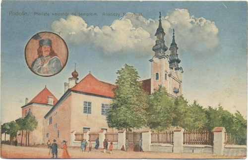 Kláštor Piaristov na dobovej pohľadnici