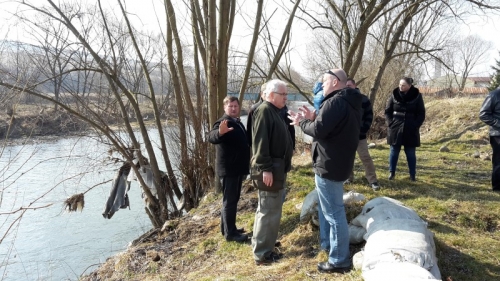 Údržba rieky Poprad v Podolínci