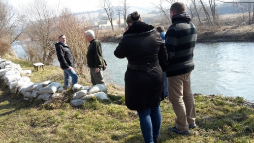 Údržba rieky Poprad v Podolínci