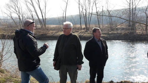 Údržba rieky Poprad v Podolínci