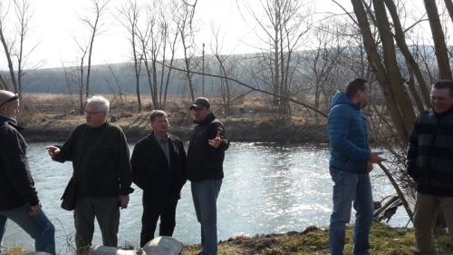 Údržba rieky Poprad v Podolínci