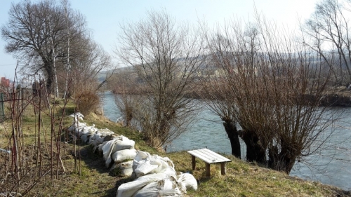 Údržba rieky Poprad v Podolínci