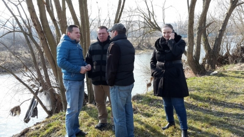 Údržba rieky Poprad v Podolínci