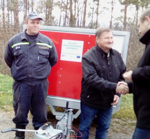Prevzatie protipovodňového vozíka - 20.11.2015