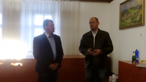 Mladí futbalisti a hasiči u primátora mesta - r. 2015