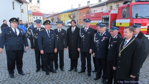 Odovzdávanie hasičskej techniky - 12.12.2015