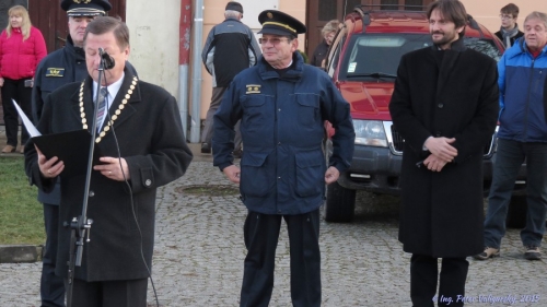 Odovzdávanie hasičskej techniky - 12.12.2015