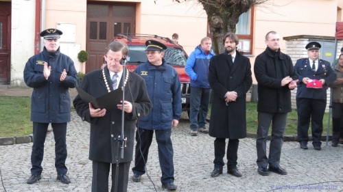 Odovzdávanie hasičskej techniky - 12.12.2015