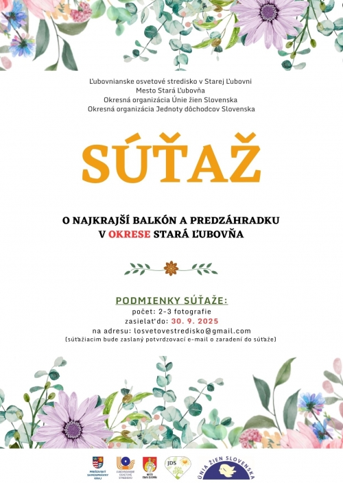 Suťaž o najkrajší balkón