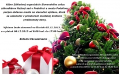 Vianočná výstava 2013 - plagát