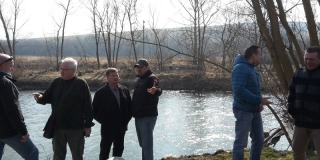 Údržba rieky Poprad v Podolínci