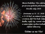 Privítanie NOVÉHO ROKA 2019