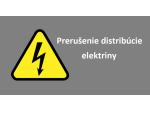Plánované prerušenie distribúcie elektriny