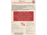 Odber krvi mobilnou jednotkou NTS Poprad