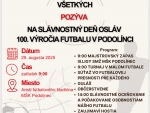 Slávnostný deň osláv 100. výročia futbalu v Podolínci