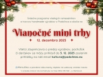 Prihláška na vianočné minitrhy
