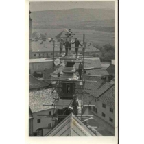 Oprava menšej z veží farského kostola